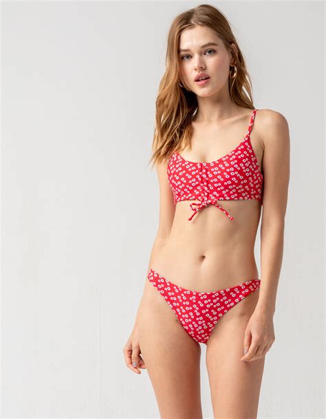 FULL TILT Floral High Leg Bikini Bottoms REDCO Tillys