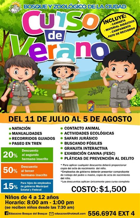 Anuncia Bosque De La Ciudad Curso De Verano Para Ni As Y Ni Os