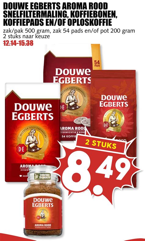 Douwe Egberts Aroma Rood Snelfiltermaling Koffiebonen Koffiepads En