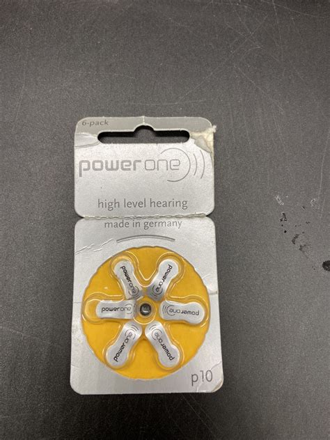 Power One Hearing Aid Batteries 6 Pack P10 Pr70 Zinc Air 146 V Exp 72021 New Ebay