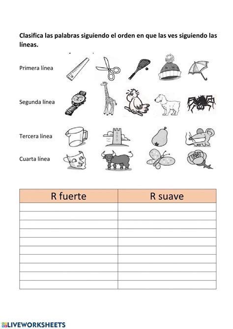 Ortograf A R Y Rr Ficha Interactiva Y Descargable Puedes Gambaran