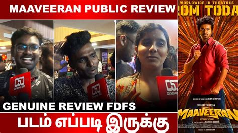 Maaveeran Public Review Sivakarthikeyan Aditi Shankar Maaveeran