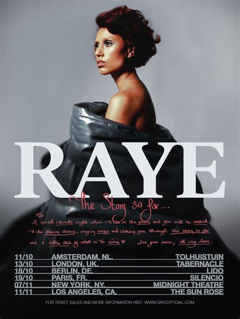 RAYE Announces Intimate Tour Of Europe and USA — Simon Jones PR