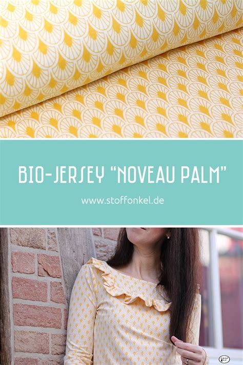 Bio Jersey Nouveau Palm Vom Stoffonkel Alles Kologisch Und Fair