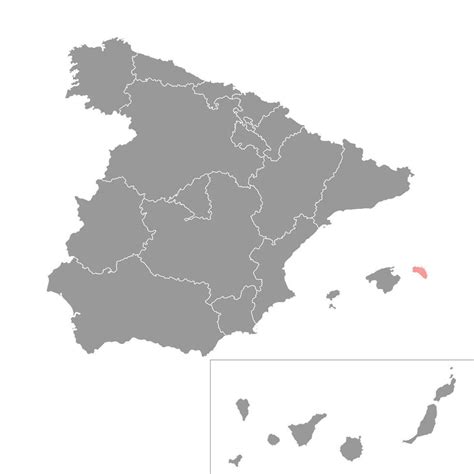 Minorca map, Spain region. Vector illustration. 20646711 Vector Art at ...