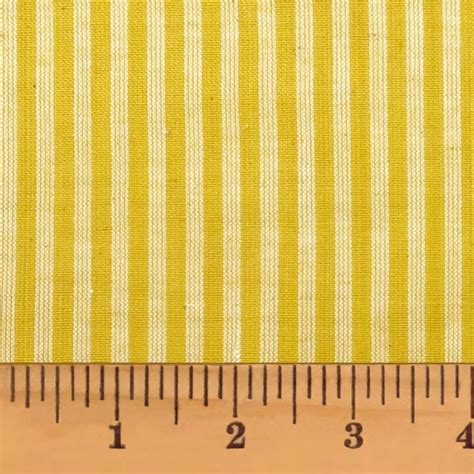 Yellow Stripe Fabric Etsy