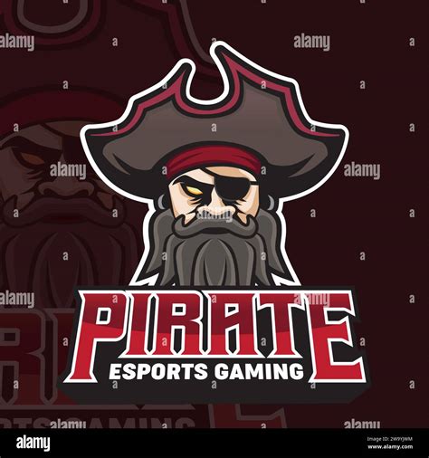 Pirates Mascot Gaming Logo Stock Vector Image & Art - Alamy