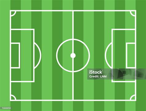 축구장 플랫 스타일 벡터 일러스트 레이 션 축구장에 대한 스톡 벡터 아트 및 기타 이미지 축구장 질감 공중 뷰 Istock