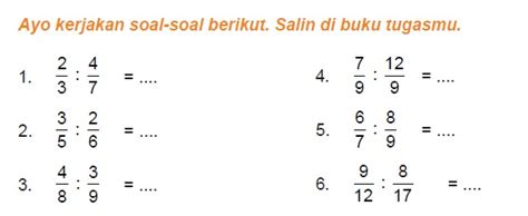 Soal Pembagian Pecahan Desimal Kelas 5