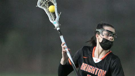 Brighton Rolls Past Hartland In Girls Lacrosse Rivalry Game