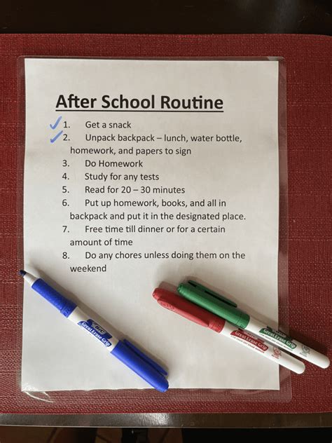 How To Create A Productive After School Routine - Six Star Family Fun