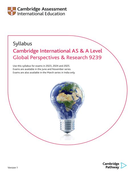 Global Perspectives Syllabus