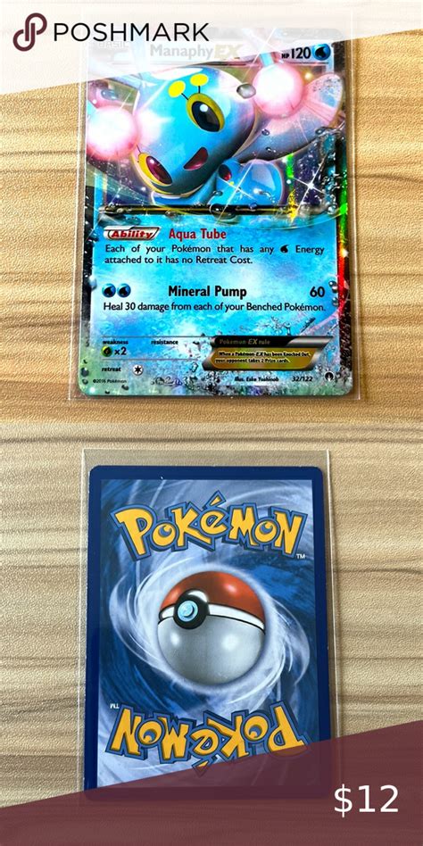 Pokémon Manaphy EX Rare Holo Card 32 BREAKPoint Pokemon All pokemon