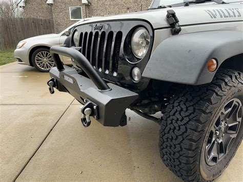 Tactik Stubby Front Bumper With Hoop For 07 18 Jeep Wrangler Jk Quadratec