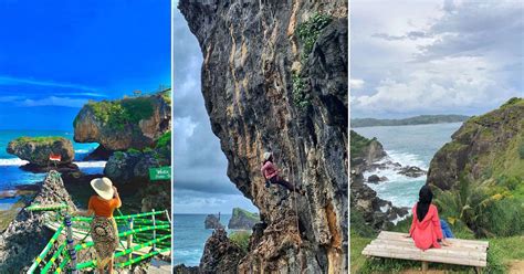 panduan   pantai siung yogyakarta  lokasi sampai tempat fotonya