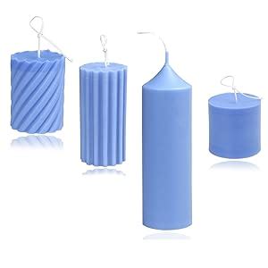 Milivixay Pcs Plastic Candle Molds For Candle Making Including