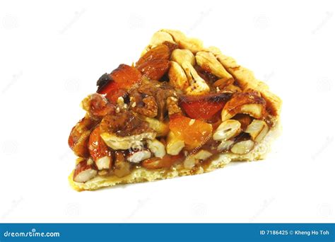 Pekannuss Torte Mit Sortierten Muttern Und Karamell Stockbild Bild