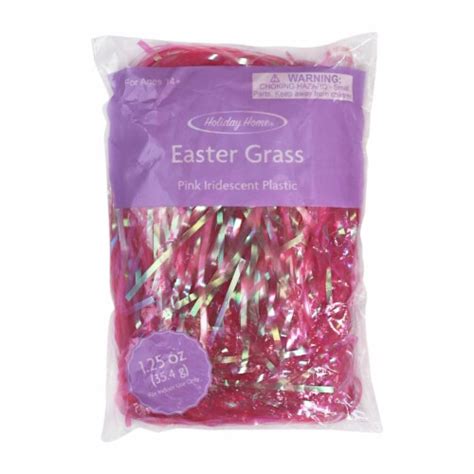 Holiday Home Easter Iridescent Plastic Grass Pink 1 25 Oz Kroger