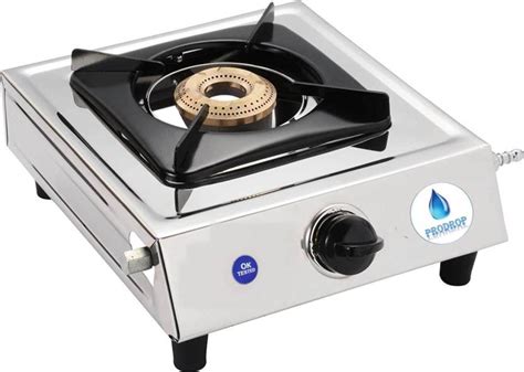 Prodrop Gas Chulha With Lighter Set Stainless Steel Manual Gas Stove