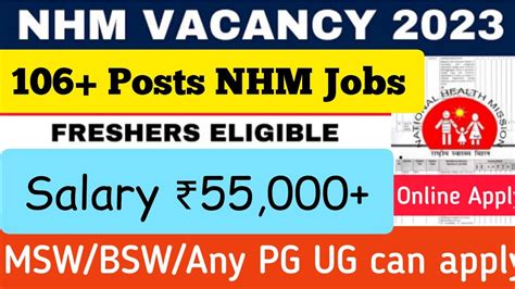 Program Coordinator Ncd Ii Nhm New Recruitment Il Msw Bsw Mba