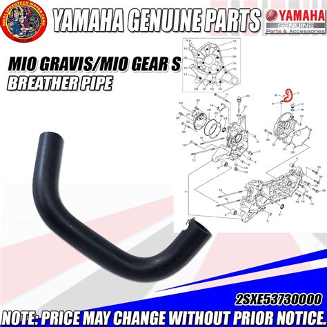 Mio Gravis Mio Gear S Breather Pipe Ygp Genuine Sx E