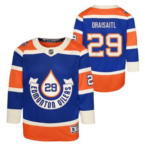 Youth Edmonton Oilers Leon Draisaitl 2023 Heritage Classic Royal Blue ...