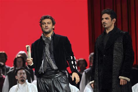 Jonas Kaufmann as Otello and Frédéric Antoun as Cassio in Otello The