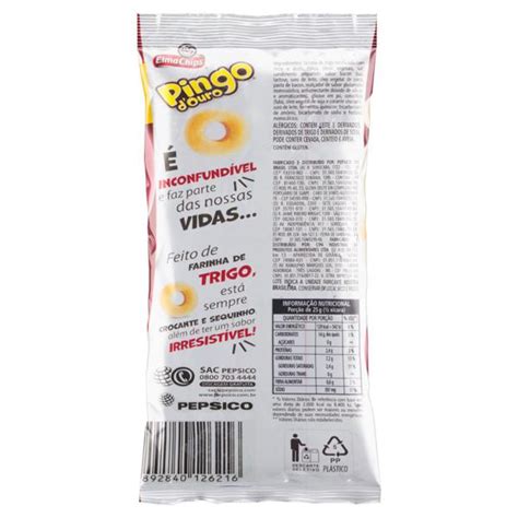 Salgadinho De Trigo Bacon Elma Chips Pingo D Ouro Pacote 90g