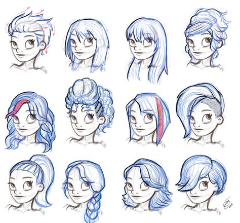 Reference Hairstyle Female by Gian16 on DeviantArt