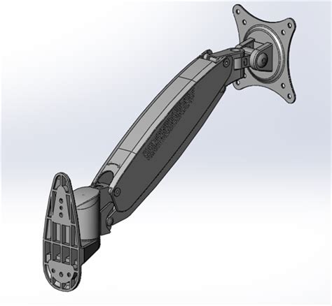 可调节显示器支架3d模型下载三维模型solidworks模型 制造云 产品模型