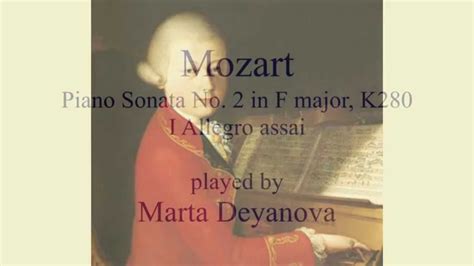 Mozart Piano Sonatas No 2 In F Major K 280 YouTube