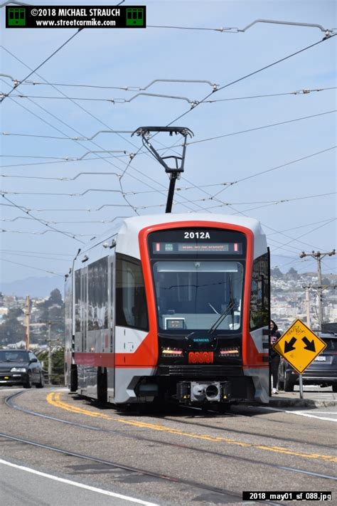 San Francisco Municipal Railway Siemens S200 Lrv4 Streetcars No 2001