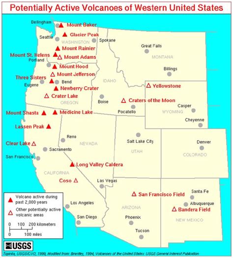 Map Of Usa Volcanoes ~ Bepoethic