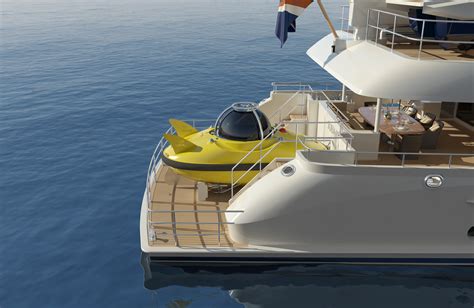 Launch Of The Three Seater Yellow Submarine Aboard The Sofia Superyacht