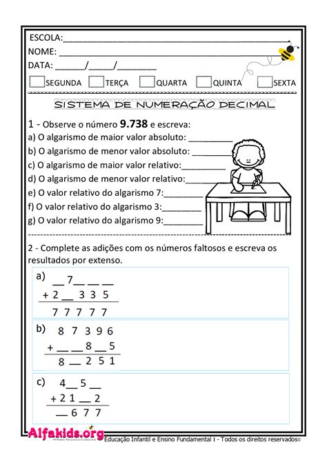 Matemática Números Naturais Decomposição E Operações 4º E 5º Ano Numeros Naturais