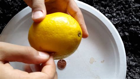 Cleaning Pennies With Lemon Juice Experiment