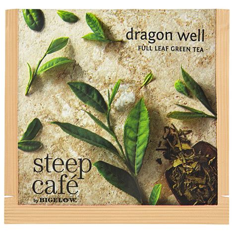 Steep Cafe By Bigelow Dragon Well Green Tea Pyramid Sachets 50case