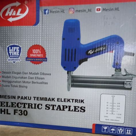 Jual Mesin Paku Tembak Staples Listrik HL F30 Shopee Indonesia