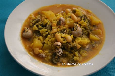 La libreta de recetas ARROÇ EN BLEDES I CARAGOLS arroz con acelgas y