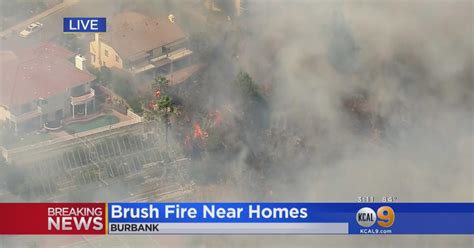 Evacuations Ordered While Firefighters Battled Burbank Brush Fire CBS