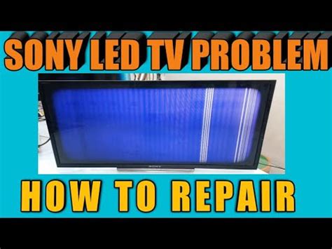 SONY 28 LED TV PANEL PROBLEM HOW TO REPAIR YouTube