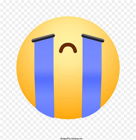 Emoji Souriant Avec Des Larmes Triste Emoji Larmes Aux Yeux Emoji PNG