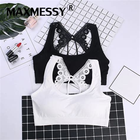 Maxmessy Black Crop Cami Top Seamless Camisole Malfunction Underwear