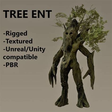 3D model Ent tree character VR / AR / low-poly rigged | CGTrader