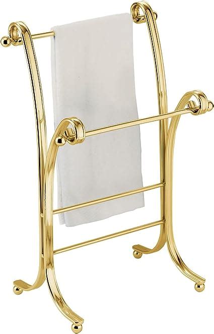 Mdesign Steel Countertop Hand Towel Holder Tier Freestanding Small