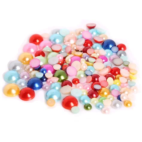 Dia Mm Half Pearl Beads Pearls For Decoration Flat Back Pearls