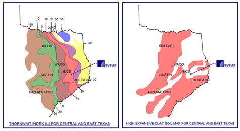 Texas High Expansive Clay Soil Map GHBA