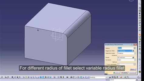 Designing Catia Cad Cam Tutorial 7 Basics Fillet Chamfer Shell