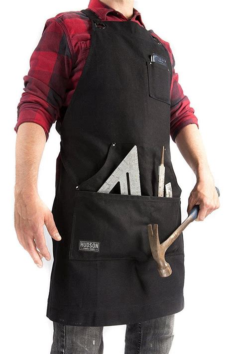 Hudson Durable Goods Hdg901 Heavy Duty Waxed Canvas Work Apron Black