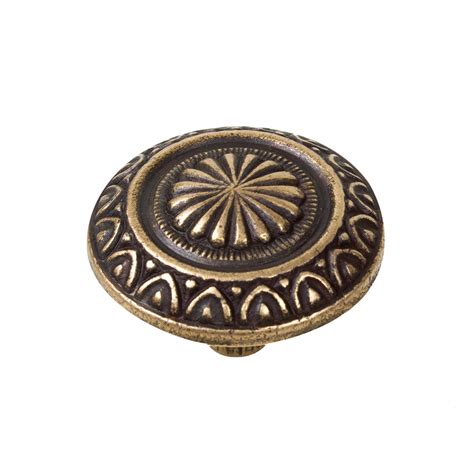 Bouton De Meuble Rond Cuivre Vieilli Zamak Bronze Laitonn Diam Mm